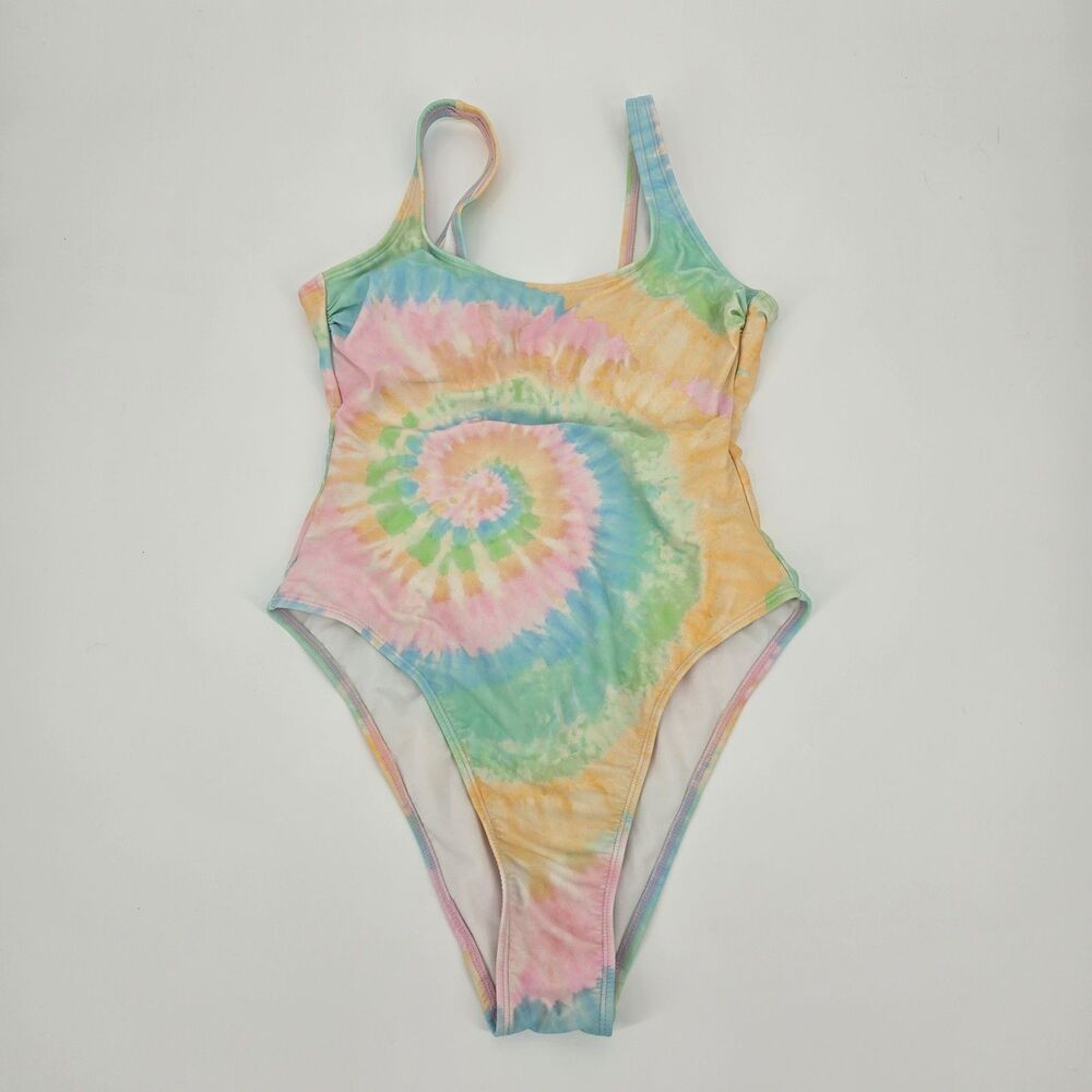 Stoney Clover lane Tie Dye One Piece Cheeky Cut Bathing Suit Small